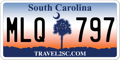 SC license plate MLQ797