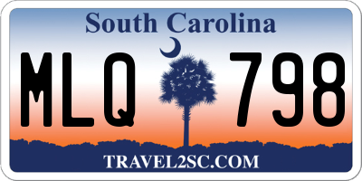 SC license plate MLQ798