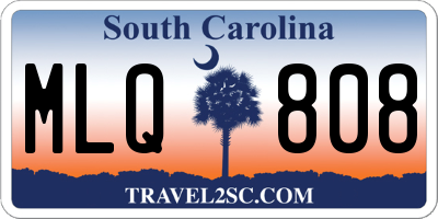 SC license plate MLQ808