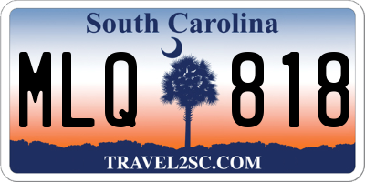 SC license plate MLQ818