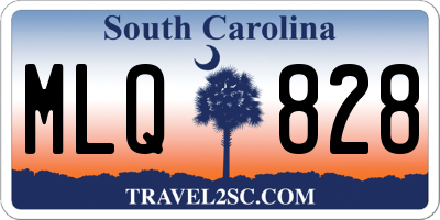 SC license plate MLQ828