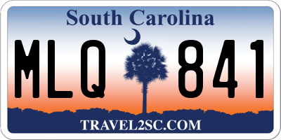 SC license plate MLQ841