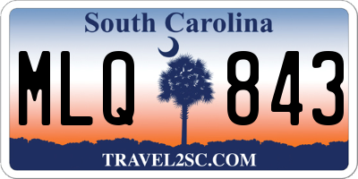 SC license plate MLQ843