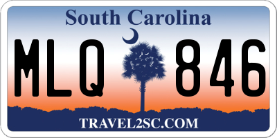 SC license plate MLQ846
