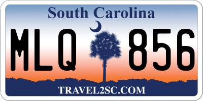 SC license plate MLQ856