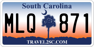 SC license plate MLQ871