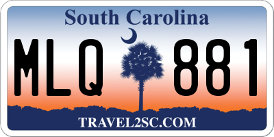 SC license plate MLQ881