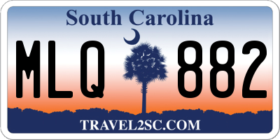 SC license plate MLQ882