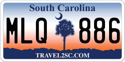 SC license plate MLQ886