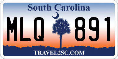 SC license plate MLQ891