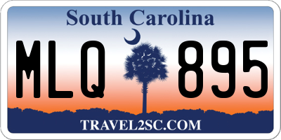 SC license plate MLQ895