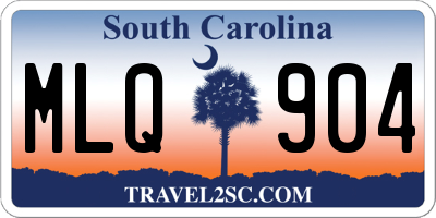 SC license plate MLQ904