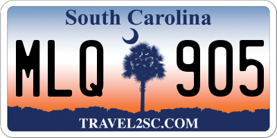 SC license plate MLQ905