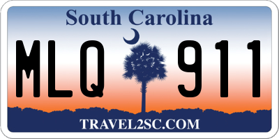 SC license plate MLQ911