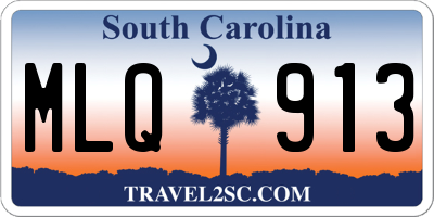 SC license plate MLQ913