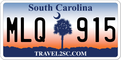 SC license plate MLQ915