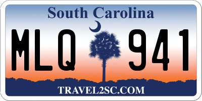 SC license plate MLQ941