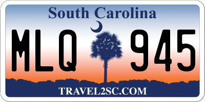 SC license plate MLQ945