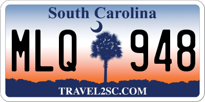 SC license plate MLQ948