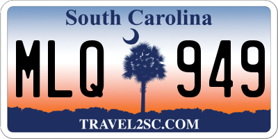 SC license plate MLQ949