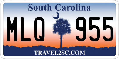 SC license plate MLQ955