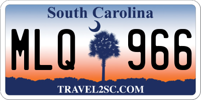 SC license plate MLQ966