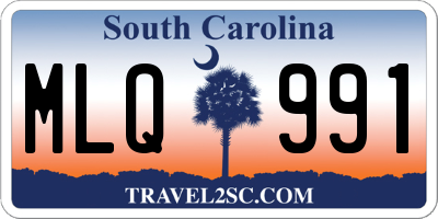SC license plate MLQ991