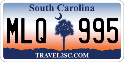 SC license plate MLQ995