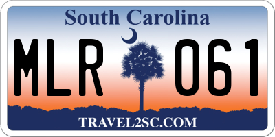 SC license plate MLR061