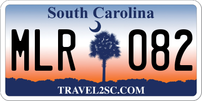 SC license plate MLR082