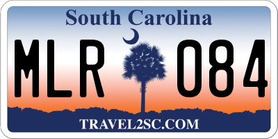 SC license plate MLR084