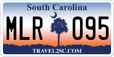 SC license plate MLR095