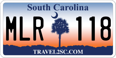 SC license plate MLR118