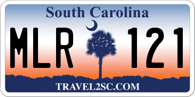 SC license plate MLR121