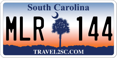 SC license plate MLR144