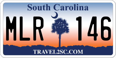 SC license plate MLR146