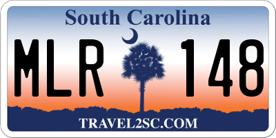SC license plate MLR148