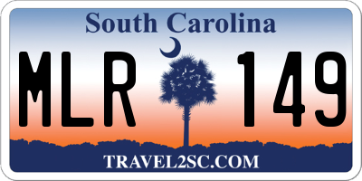 SC license plate MLR149