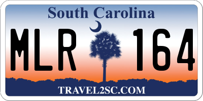 SC license plate MLR164