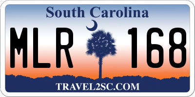 SC license plate MLR168
