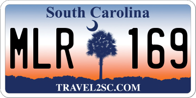 SC license plate MLR169