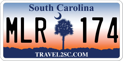 SC license plate MLR174