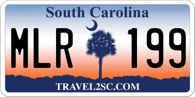 SC license plate MLR199