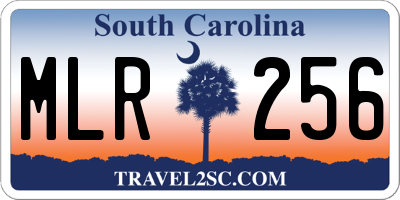 SC license plate MLR256