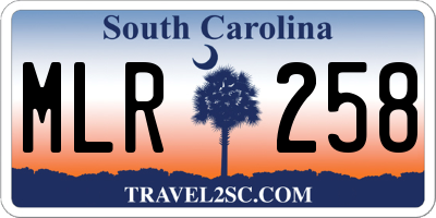 SC license plate MLR258