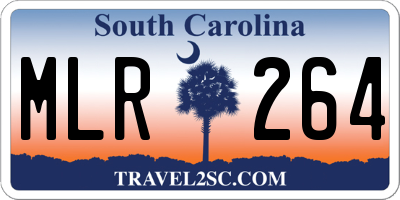 SC license plate MLR264