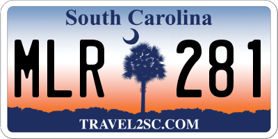 SC license plate MLR281