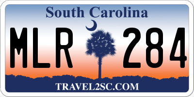 SC license plate MLR284