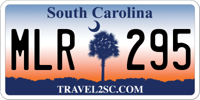 SC license plate MLR295