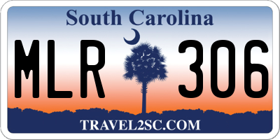 SC license plate MLR306